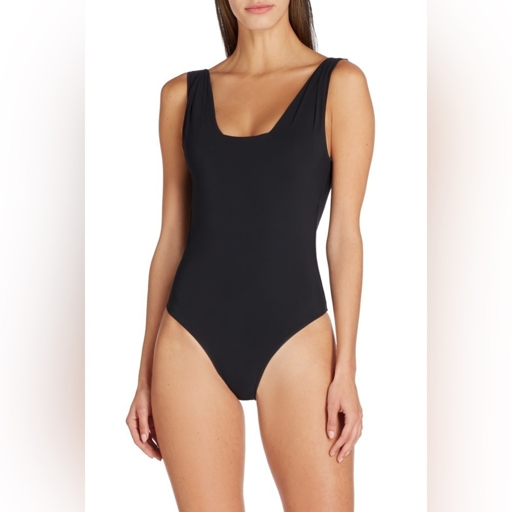 NEW valimare pleated shoulder one piece swimsuit